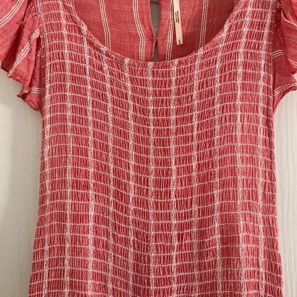 Free People Butterflies Striped Midi Dress - Picture 3 of 4